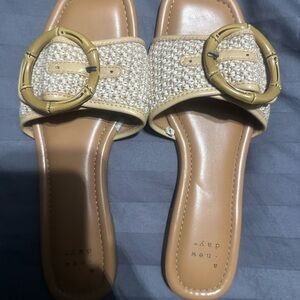 A New Day Women's Tan Sandals - Size 7 - EUV